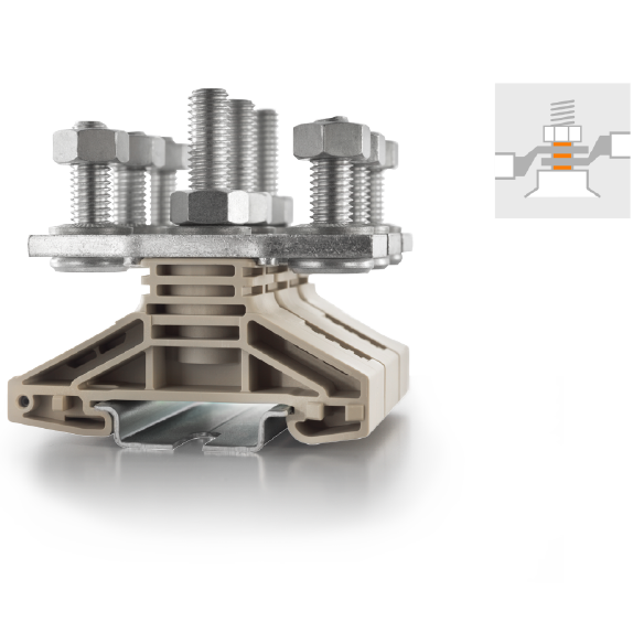 weidmuller使用弹片接线技术的直插弹片联接